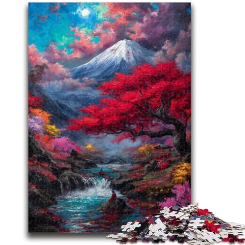 Mysteriöser Berg Fuji, 1000 Teile Puzzle für Erwachsene und Jugendliche, anspruchsvolles Spiel und lehrreiches Familienspiel zum Geburtstag, Weihnachten, 50x75cm Mysteriöser Berg Fuji, 1000 Teile Puzzle für Erwachsene und Jugendliche, anspruchsvolles Spiel und lehrreiches Familienspiel zum Geburtstag, Weihnachten, 50x75cm von ZKYUBEK