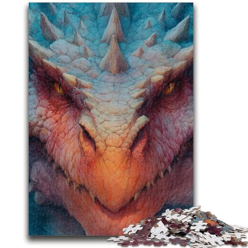 Mysteriöses Drachen-Puzzle für Teenager, 1000 Teile, für Alter 14+, lustige Spiele, lustige Aktivitäten zu Hause, Geburtstagsgeschenke, Reisegeschenke, 50x75cm von ZKYUBEK