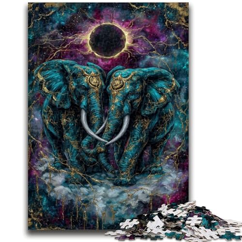 Mysteriöses Elefanten-Puzzle für Teenager, 1000 Teile, dekomprimierendes intellektuelles Lernspielzeug, Lernspiel für Geburtstag, Weihnachten, 26x38cm Mysteriöses Elefanten-Puzzle für Teenager, 1000 Teile, dekomprimierendes intellektuelles Lernspielzeug, Lernspiel für Geburtstag, Weihnachten, 26x38cm von ZKYUBEK