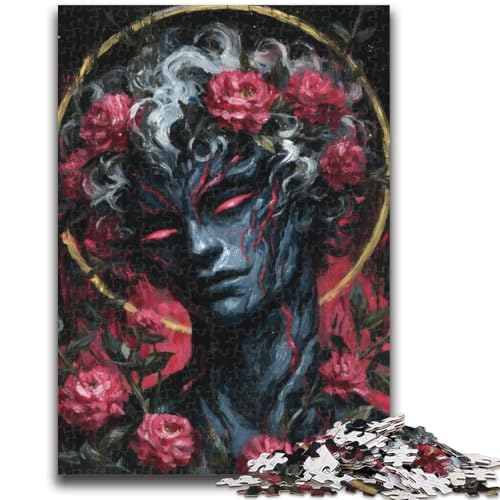 Mysteriöses Elfenmädchen-Puzzle für Erwachsene, 1000 Teile, lustige Spiele, Wanddekoration, einzigartige Geburtstags, 26x38cm von ZKYUBEK