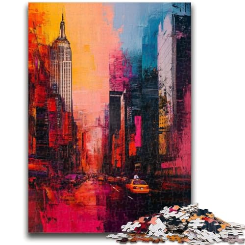 New Yorker Stadtbild-Puzzle für Teenager, 1000 Teile, anspruchsvolles Spiel und Lernspiel für die ganze Familie zum Geburtstag, Weihnachten, 50x75cm von ZKYUBEK