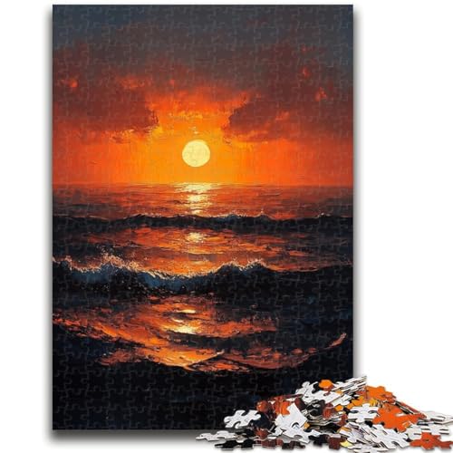 Ölgemälde-Kunst-Puzzle für Teenager, 1000 Teile, anspruchsvolles Spiel und Familienspiel, Lernspiel zum Geburtstag, Weihnachten, 50x75cm von ZKYUBEK