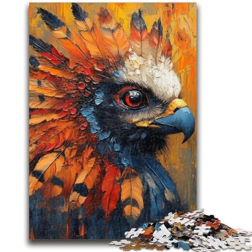 Peacock Baby 1000-teiliges Puzzle, anspruchsvolles Spiel und Familienspiel mit passendem Poster und Quizblatt, 50x75cm von ZKYUBEK