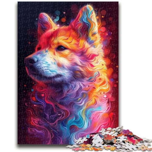 Psychedelic Dog 1000-teiliges Puzzle, anspruchsvolles Spiel und Familienspiel mit passendem Poster und Quizblatt, 50x75cm Psychedelic Dog 1000-teiliges Puzzle, anspruchsvolles Spiel und Familienspiel mit passendem Poster und Quizblatt, 50x75cm von ZKYUBEK