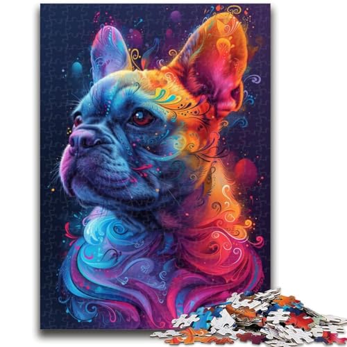 Psychedelische französische Bulldogge, 1000-teiliges Puzzle für Teenager, Geschenke, Lernspielzeug, Familienspiele, geeignet für die Schreibtischdekoration, 50x75cm Psychedelische französische Bulldogge, 1000-teiliges Puzzle für Teenager, Geschenke, Lernspielzeug, Familienspiele, geeignet für die Schreibtischdekoration, 50x75cm von ZKYUBEK
