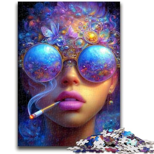 Punk-Girl-Puzzles für Erwachsene und Jugendliche, pädagogisches Stressabbau-Spielzeug, ganze Familie, 26x38cm von ZKYUBEK