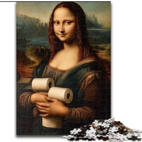 Puzzle, abstrakte Mona Lisa, Holzpuzzle, 26x38cm, anspruchsvolles Denkspiel, Familienaktivität, Heimdekoration Puzzle, abstrakte Mona Lisa, Holzpuzzle, 26x38cm, anspruchsvolles Denkspiel, Familienaktivität, Heimdekoration von ZKYUBEK