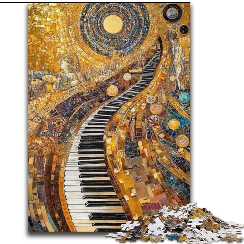 Puzzle 1000 Teile, Art Piano-Puzzle aus Pappe für Erwachsene, 26x38cm, für Teenager und Familien, perfekte DIY-Dekoration und knifflige Herausforderung Puzzle 1000 Teile, Art Piano-Puzzle aus Pappe für Erwachsene, 26x38cm, für Teenager und Familien, perfekte DIY-Dekoration und knifflige Herausforderung von ZKYUBEK