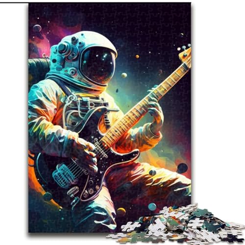 Puzzle 1000 Teile, Astronauten-Holzpuzzle für Erwachsene, Größe 50x75cm, perfekt für Halloween, Weihnachten, Geburtstagsgeschenk von ZKYUBEK