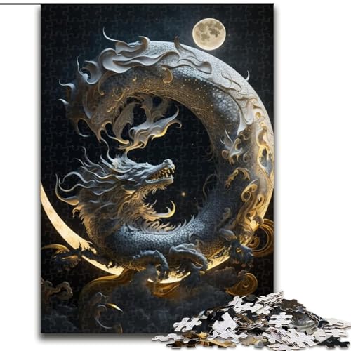 Puzzle 1000 Teile, Brave Dragon, Puzzle für Erwachsene, Größe 26x38cm, interaktives Familienspiel, Denksportaufgabe, Lernspielzeug Puzzle 1000 Teile, Brave Dragon, Puzzle für Erwachsene, Größe 26x38cm, interaktives Familienspiel, Denksportaufgabe, Lernspielzeug von ZKYUBEK