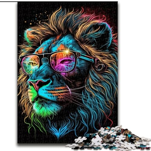 Puzzle 1000 Teile, Brillenlöwe, Puzzlegröße 26x38cm, Denksportaufgabe, interaktives Familienspiel, geeignet für Kinder ab 14 Jahren Puzzle 1000 Teile, Brillenlöwe, Puzzlegröße 26x38cm, Denksportaufgabe, interaktives Familienspiel, geeignet für Kinder ab 14 Jahren von ZKYUBEK