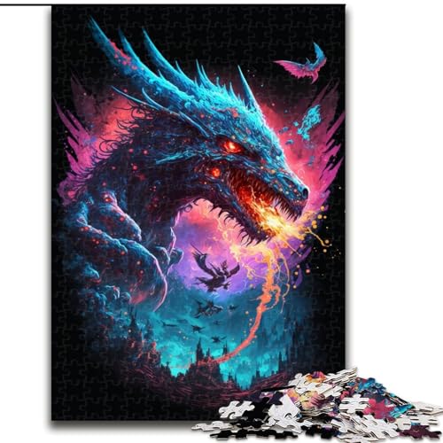 Puzzle 1000 Teile, Fantasy-Drachen-Puzzle für Erwachsene, Größe 26x38cm, interaktives Familienspiel, Denksportaufgabe, Lernspielzeug Puzzle 1000 Teile, Fantasy-Drachen-Puzzle für Erwachsene, Größe 26x38cm, interaktives Familienspiel, Denksportaufgabe, Lernspielzeug von ZKYUBEK