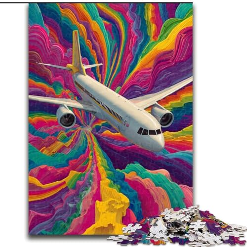 Puzzle 1000 Teile, Farbflugzeug-Puzzle, 26x38cm, Denksportaufgabe, interaktives Familienspiel, geeignet für Kinder ab 14 Jahren Puzzle 1000 Teile, Farbflugzeug-Puzzle, 26x38cm, Denksportaufgabe, interaktives Familienspiel, geeignet für Kinder ab 14 Jahren von ZKYUBEK