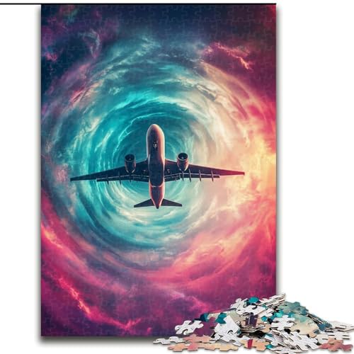 Puzzle 1000 Teile, Farbflugzeug-Puzzle, 50x75cm, Denksportaufgabe, interaktives Familienspiel, geeignet für Kinder ab 14 Jahren Puzzle 1000 Teile, Farbflugzeug-Puzzle, 50x75cm, Denksportaufgabe, interaktives Familienspiel, geeignet für Kinder ab 14 Jahren von ZKYUBEK