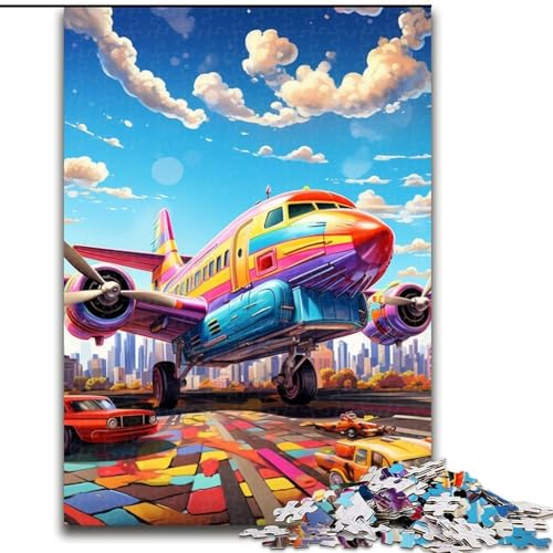 Puzzle 1000 Teile, Farbkunst, Flugzeug-Karton, Puzzlegröße 26x38cm, Weihnachten, Halloween, Ostern, Neujahr Puzzle 1000 Teile, Farbkunst, Flugzeug-Karton, Puzzlegröße 26x38cm, Weihnachten, Halloween, Ostern, Neujahr von ZKYUBEK