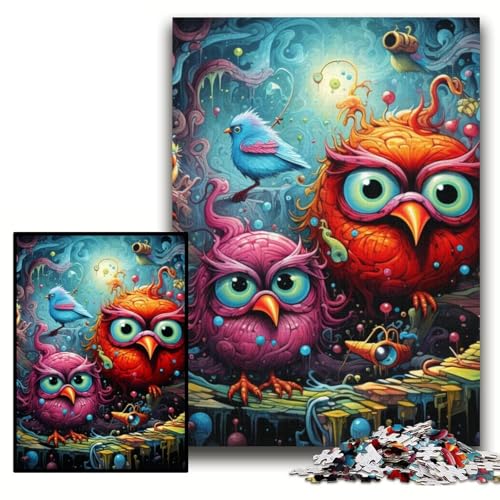 Puzzle 1000 Teile, Farbvogel, Kartonpuzzle für Erwachsene, 26x38cm, DIY-Geschenk zur Heimdekoration, Denkspiel Puzzle 1000 Teile, Farbvogel, Kartonpuzzle für Erwachsene, 26x38cm, DIY-Geschenk zur Heimdekoration, Denkspiel von ZKYUBEK