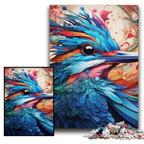 Puzzle 1000 Teile, Farbvogel, Kartonpuzzle für Erwachsene, 26x38cm, DIY-Geschenk zur Heimdekoration, Denkspiel Puzzle 1000 Teile, Farbvogel, Kartonpuzzle für Erwachsene, 26x38cm, DIY-Geschenk zur Heimdekoration, Denkspiel von ZKYUBEK