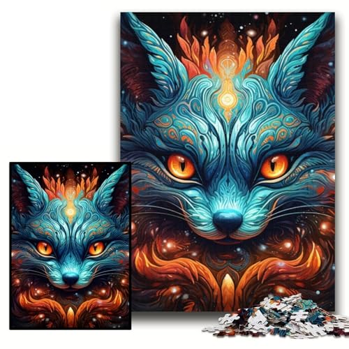 Puzzle 1000 Teile, Fuchs, Papppuzzle für Erwachsene, 26x38cm, DIY-Geschenk zur Heimdekoration, Denkspiel Puzzle 1000 Teile, Fuchs, Papppuzzle für Erwachsene, 26x38cm, DIY-Geschenk zur Heimdekoration, Denkspiel von ZKYUBEK