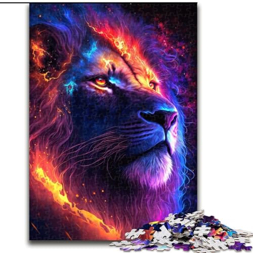 Puzzle 1000 Teile, Galaxie-Löwe, Holzpuzzle für Erwachsene, Größe 50x75cm, Geburtstagsgeschenkidee, anspruchsvolles Denkspiel Puzzle 1000 Teile, Galaxie-Löwe, Holzpuzzle für Erwachsene, Größe 50x75cm, Geburtstagsgeschenkidee, anspruchsvolles Denkspiel von ZKYUBEK