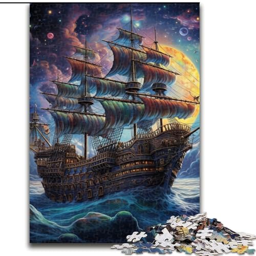Puzzle 1000 Teile, Galaxie-Piratenschiff-Puzzle für Erwachsene, Größe 26x38cm, Denksportaufgabe, Spiel für Erwachsene, interaktive Familienaktivität Puzzle 1000 Teile, Galaxie-Piratenschiff-Puzzle für Erwachsene, Größe 26x38cm, Denksportaufgabe, Spiel für Erwachsene, interaktive Familienaktivität von ZKYUBEK