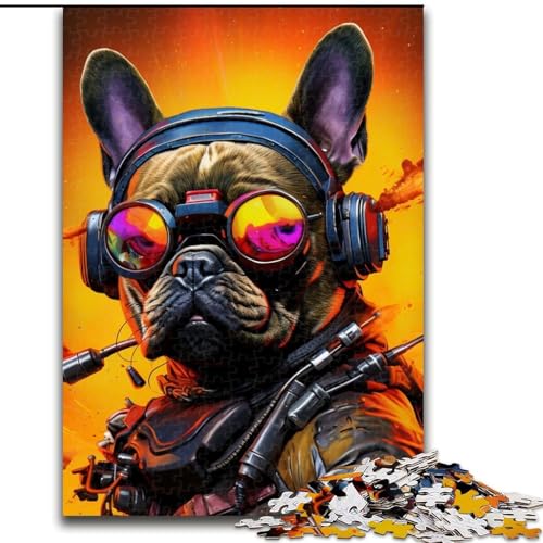 Puzzle 1000 Teile, Hundekunst, Karton, Puzzlegröße 26x38cm, Weihnachten, Halloween, Ostern, Neujahr von ZKYUBEK
