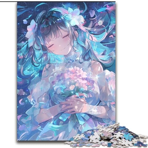 Puzzle 1000 Teile, Japanisches Anime-Mädchen-Puzzle für Erwachsene, 26x38cm, pädagogisches Denkspiel, künstlerische Heim- und Bürodekoration, ab 14 Jahren Puzzle 1000 Teile, Japanisches Anime-Mädchen-Puzzle für Erwachsene, 26x38cm, pädagogisches Denkspiel, künstlerische Heim- und Bürodekoration, ab 14 Jahren von ZKYUBEK
