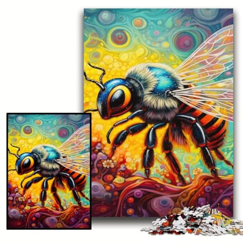 Puzzle 1000 Teile, Jigsaw Bee, Unmögliches Puzzle für Erwachsene, 50x75cm, Geburtstagsgeschenkidee, herausforderndes Denkspiel Puzzle 1000 Teile, Jigsaw Bee, Unmögliches Puzzle für Erwachsene, 50x75cm, Geburtstagsgeschenkidee, herausforderndes Denkspiel von ZKYUBEK