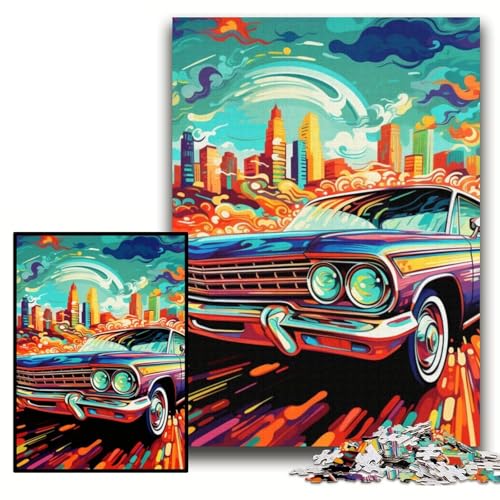 Puzzle 1000 Teile, Kunst-Sportwagen, Karton-Puzzle für Erwachsene, 26x38cm, DIY-Heimdekor, Geschenk, Denksportspiel Puzzle 1000 Teile, Kunst-Sportwagen, Karton-Puzzle für Erwachsene, 26x38cm, DIY-Heimdekor, Geschenk, Denksportspiel von ZKYUBEK