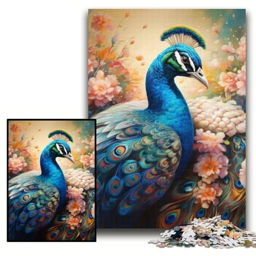 Puzzle 1000 Teile, Pfauen-Puzzle aus Pappe für Erwachsene, 26x38cm, anspruchsvolles Denkspiel für Teenager, unterhaltsames interaktives Spiel für die ganze Familie Puzzle 1000 Teile, Pfauen-Puzzle aus Pappe für Erwachsene, 26x38cm, anspruchsvolles Denkspiel für Teenager, unterhaltsames interaktives Spiel für die ganze Familie von ZKYUBEK