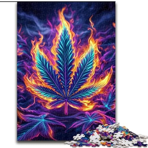 Puzzle 1000 Teile, Psychedelische Blätter, Holzpuzzle für Erwachsene, 26x38cm, perfektes DIY-Kunstdekor oder Geburtstagsgeschenk Puzzle 1000 Teile, Psychedelische Blätter, Holzpuzzle für Erwachsene, 26x38cm, perfektes DIY-Kunstdekor oder Geburtstagsgeschenk von ZKYUBEK