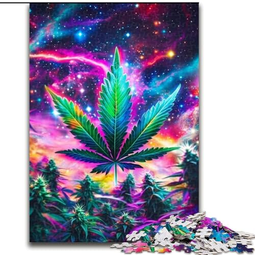 Puzzle 1000 Teile, Psychedelische Blätter, Puzzle 50x75cm, Denksportaufgabe, interaktives Familienspiel, geeignet für Kinder ab 14 Jahren Puzzle 1000 Teile, Psychedelische Blätter, Puzzle 50x75cm, Denksportaufgabe, interaktives Familienspiel, geeignet für Kinder ab 14 Jahren von ZKYUBEK