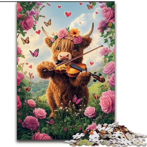 Puzzle 1000 Teile, Yak-Puzzle für Erwachsene, 50x75cm, interaktives Familienspiel, Denksportaufgabe, Lernspielzeug von ZKYUBEK