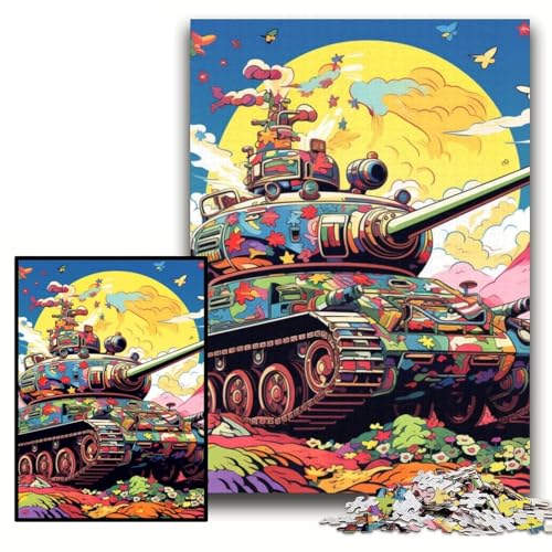 Puzzle 1000 Teile, bunter Kunstpanzer, Papppuzzle für Erwachsene, 26x38cm, DIY-Geschenk zur Heimdekoration, Denksportspiel Puzzle 1000 Teile, bunter Kunstpanzer, Papppuzzle für Erwachsene, 26x38cm, DIY-Geschenk zur Heimdekoration, Denksportspiel von ZKYUBEK