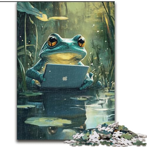 Puzzle 1000 Teile, funktionierender Frosch, 50x75cm, Denksportaufgabe, interaktives Familienspiel, geeignet für Kinder ab 14 Jahren Puzzle 1000 Teile, funktionierender Frosch, 50x75cm, Denksportaufgabe, interaktives Familienspiel, geeignet für Kinder ab 14 Jahren von ZKYUBEK