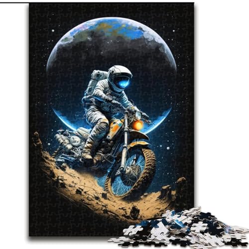 Puzzle 1000 Teile „Astronaut auf Motorrad“, Größe 26x38cm, Denksportaufgabe, interaktives Familienspiel, geeignet für Kinder ab 14 Jahren Puzzle 1000 Teile „Astronaut auf Motorrad“, Größe 26x38cm, Denksportaufgabe, interaktives Familienspiel, geeignet für Kinder ab 14 Jahren von ZKYUBEK