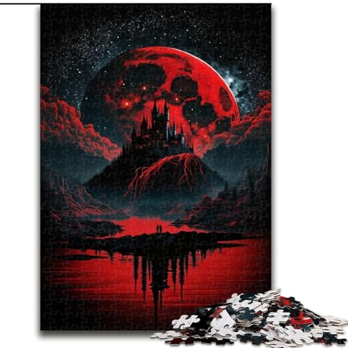Puzzle 1000 Teile „Bloody Planet“-Puzzle für Erwachsene, Größe 26x38cm, interaktives Familienspiel, Denksportaufgabe, Lernspielzeug von ZKYUBEK