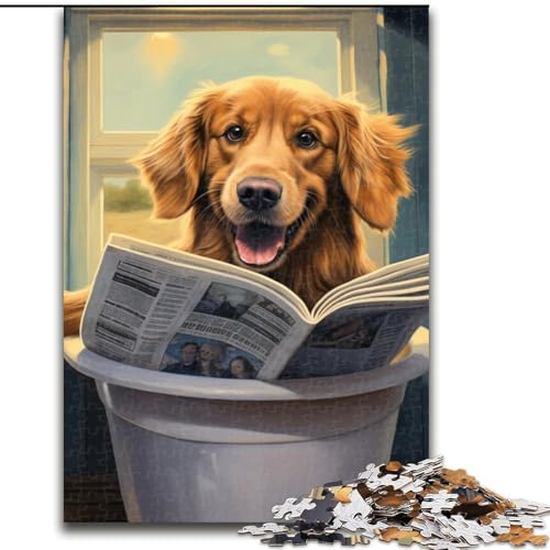 Puzzle 1000 Teile „Corgi liest Zeitung“, Holzpuzzle, Größe 50x75cm, anspruchsvolles Denkspiel für Teenager, unterhaltsames interaktives Spiel für die ganze Familie Puzzle 1000 Teile „Corgi liest Zeitung“, Holzpuzzle, Größe 50x75cm, anspruchsvolles Denkspiel für Teenager, unterhaltsames interaktives Spiel für die ganze Familie von ZKYUBEK