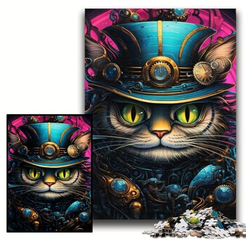 Puzzle 1000 Teile „Die Katze im Hut“ Holzpuzzle für Erwachsene 50x75cm Anspruchsvolles Denkspiel für Teenager, unterhaltsames interaktives Spiel für die ganze Familie Puzzle 1000 Teile „Die Katze im Hut“ Holzpuzzle für Erwachsene 50x75cm Anspruchsvolles Denkspiel für Teenager, unterhaltsames interaktives Spiel für die ganze Familie von ZKYUBEK