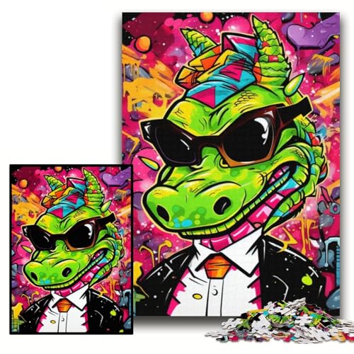 Puzzle 1000 Teile „Fliegender Drache“ – Graffiti-Puzzle aus Pappe für Erwachsene, 26x38cm – Anspruchsvolles Denkspiel für Jugendliche, unterhaltsames interaktives Spiel für die ganze Familie Puzzle 1000 Teile „Fliegender Drache“ – Graffiti-Puzzle aus Pappe für Erwachsene, 26x38cm – Anspruchsvolles Denkspiel für Jugendliche, unterhaltsames interaktives Spiel für die ganze Familie von ZKYUBEK