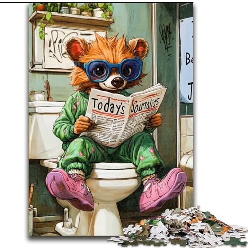 Puzzle 1000 Teile „Honey Badger Go Toilet“, anspruchsvolle Puzzles, Größe 50x75cm, Denkspiel für Teenager und Familieninteraktion Puzzle 1000 Teile „Honey Badger Go Toilet“, anspruchsvolle Puzzles, Größe 50x75cm, Denkspiel für Teenager und Familieninteraktion von ZKYUBEK