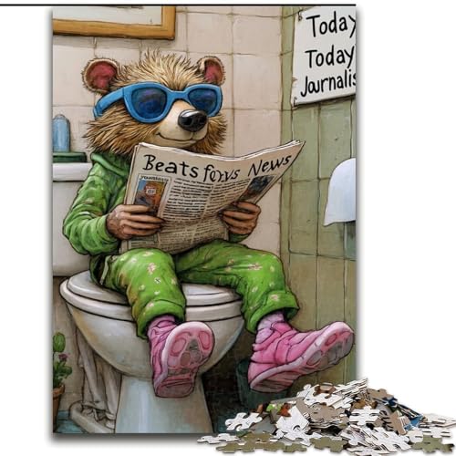 Puzzle 1000 Teile „Honey Badger Go Toilet“, schwierige Puzzles für Erwachsene, Größe 50x75cm, anspruchsvolles DIY-Dekorationsspiel, interaktives Familienspielzeug Puzzle 1000 Teile „Honey Badger Go Toilet“, schwierige Puzzles für Erwachsene, Größe 50x75cm, anspruchsvolles DIY-Dekorationsspiel, interaktives Familienspielzeug von ZKYUBEK