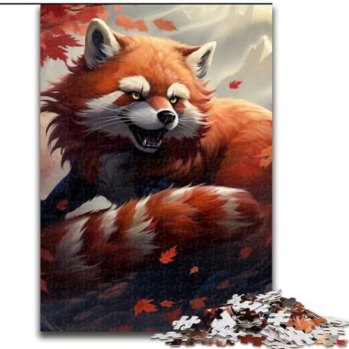 Puzzle 1000 Teile „Roter Panda Art“ aus Holz, Größe 50x75cm, anspruchsvolles Denkspiel für Teenager, unterhaltsames interaktives Spiel für die ganze Familie Puzzle 1000 Teile „Roter Panda Art“ aus Holz, Größe 50x75cm, anspruchsvolles Denkspiel für Teenager, unterhaltsames interaktives Spiel für die ganze Familie von ZKYUBEK