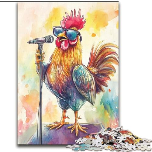Puzzle 1000 Teile „Singender Hahn“, 26x38cm, Denksportaufgabe, interaktives Familienspiel, geeignet für Kinder ab 14 Jahren Puzzle 1000 Teile „Singender Hahn“, 26x38cm, Denksportaufgabe, interaktives Familienspiel, geeignet für Kinder ab 14 Jahren von ZKYUBEK