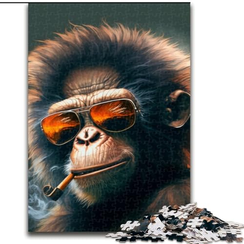 Puzzle 1000 Teile AFFE Holzpuzzle Größe 50x75cm Anspruchsvolles Denkspiel für Teenager, Familienspaß Interaktives Spiel Puzzle 1000 Teile AFFE Holzpuzzle Größe 50x75cm Anspruchsvolles Denkspiel für Teenager, Familienspaß Interaktives Spiel von ZKYUBEK