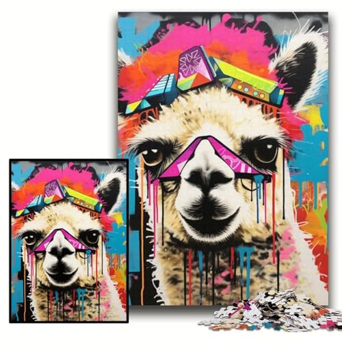 Puzzle 1000 Teile Alpaka Holzpuzzle für Erwachsene 50x75cm DIY Wohnkultur Geschenk, Denksportspiel Puzzle 1000 Teile Alpaka Holzpuzzle für Erwachsene 50x75cm DIY Wohnkultur Geschenk, Denksportspiel von ZKYUBEK