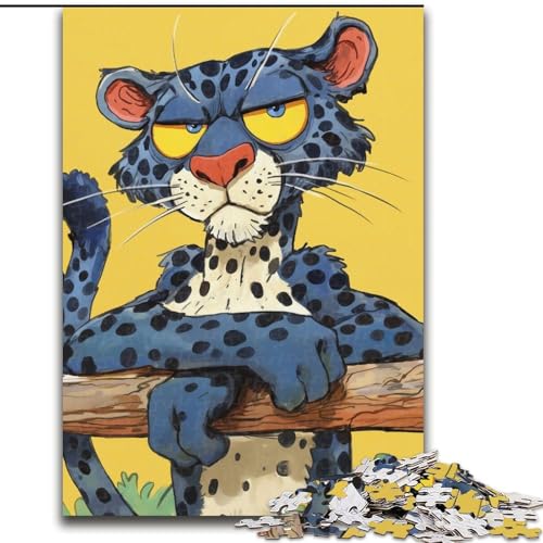 Puzzle 1000 Teile Anime-Leoparden-Puzzle für Erwachsene, 26x38cm, Teenager, Paare und Freunde zum Geburtstag, zu Weihnachten Puzzle 1000 Teile Anime-Leoparden-Puzzle für Erwachsene, 26x38cm, Teenager, Paare und Freunde zum Geburtstag, zu Weihnachten von ZKYUBEK
