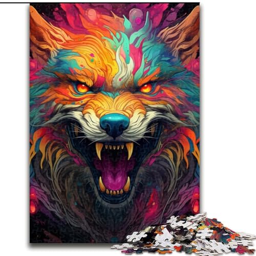 Puzzle 1000 Teile Art Wolf, Kartonpuzzle, Größe 26x38cm, Weihnachten, Halloween, Ostern, Neujahr Puzzle 1000 Teile Art Wolf, Kartonpuzzle, Größe 26x38cm, Weihnachten, Halloween, Ostern, Neujahr von ZKYUBEK