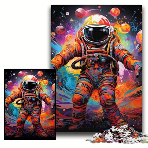 Puzzle 1000 Teile Astronaut Unmögliches Puzzle für Erwachsene 50x75cm Geburtstagsgeschenkidee, Herausforderndes Denkspiel Puzzle 1000 Teile Astronaut Unmögliches Puzzle für Erwachsene 50x75cm Geburtstagsgeschenkidee, Herausforderndes Denkspiel von ZKYUBEK