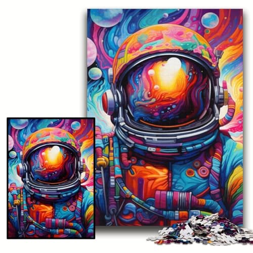 Puzzle 1000 Teile Astronauten-Holzpuzzle für Erwachsene 50x75cm Anspruchsvolles Denkspiel für Teenager, Familienspaß Interaktives Spiel Puzzle 1000 Teile Astronauten-Holzpuzzle für Erwachsene 50x75cm Anspruchsvolles Denkspiel für Teenager, Familienspaß Interaktives Spiel von ZKYUBEK