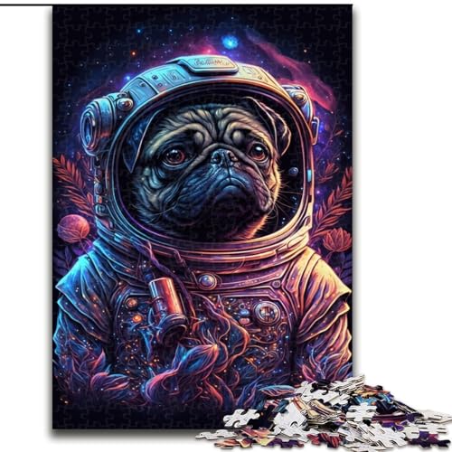 Puzzle 1000 Teile Astronauten-Mops, Puzzlegröße 26x38cm, Denksportaufgabe, interaktives Familienspiel, geeignet für Kinder ab 14 Jahren Puzzle 1000 Teile Astronauten-Mops, Puzzlegröße 26x38cm, Denksportaufgabe, interaktives Familienspiel, geeignet für Kinder ab 14 Jahren von ZKYUBEK